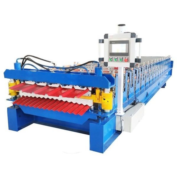 2025 factory price Trapezoidal and glazed Double Layer Roof sheet roofing tile Roll Forming Machine