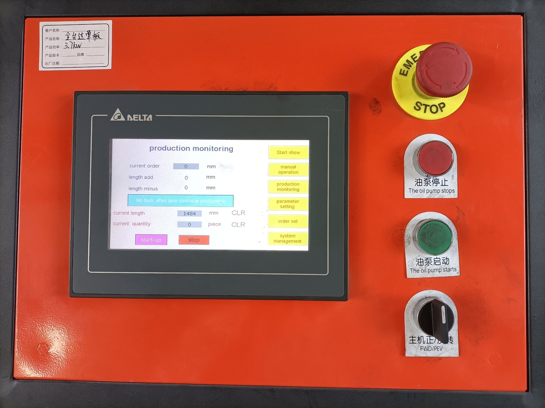 완전 자동 빗물 홈통 롤 성형기 배수 설비 생산 라인
