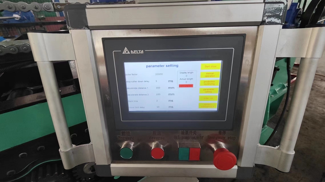 4KW 형성 모터 0.3-4mm와 함께 PLC 제어 길이로 절단 및 절단 라인 레벨러