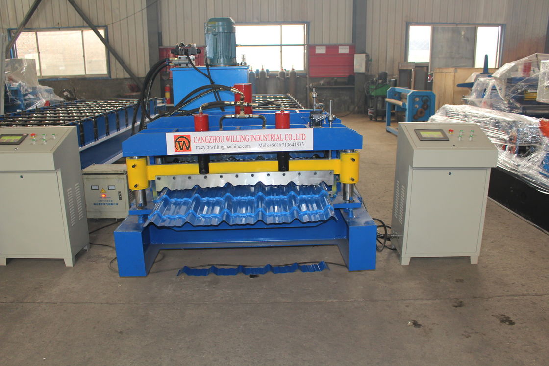 380v 50hz 2025 새로운 디자인 맞춤화 Galvalume Roof Panel Roll Forming Machine Plc