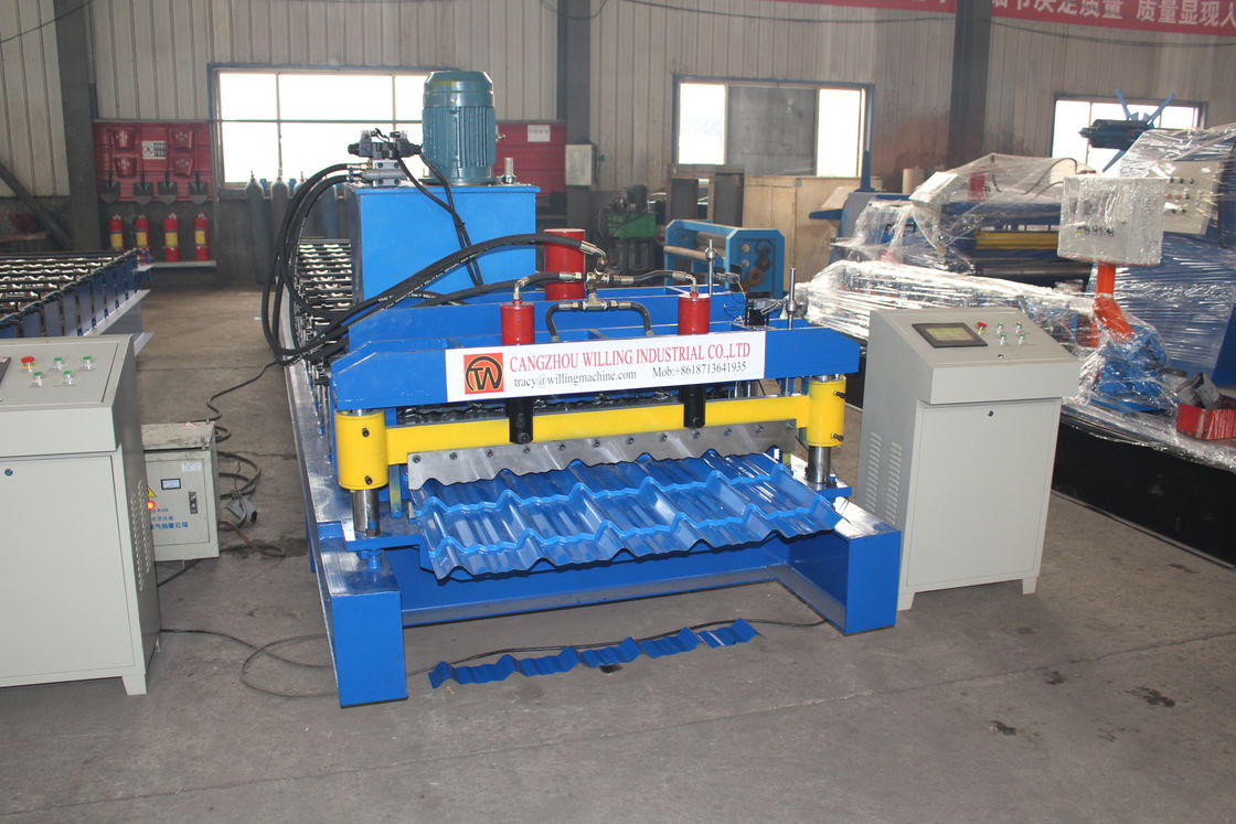 380v 50hz 2025 새로운 디자인 맞춤화 Galvalume Roof Panel Roll Forming Machine Plc