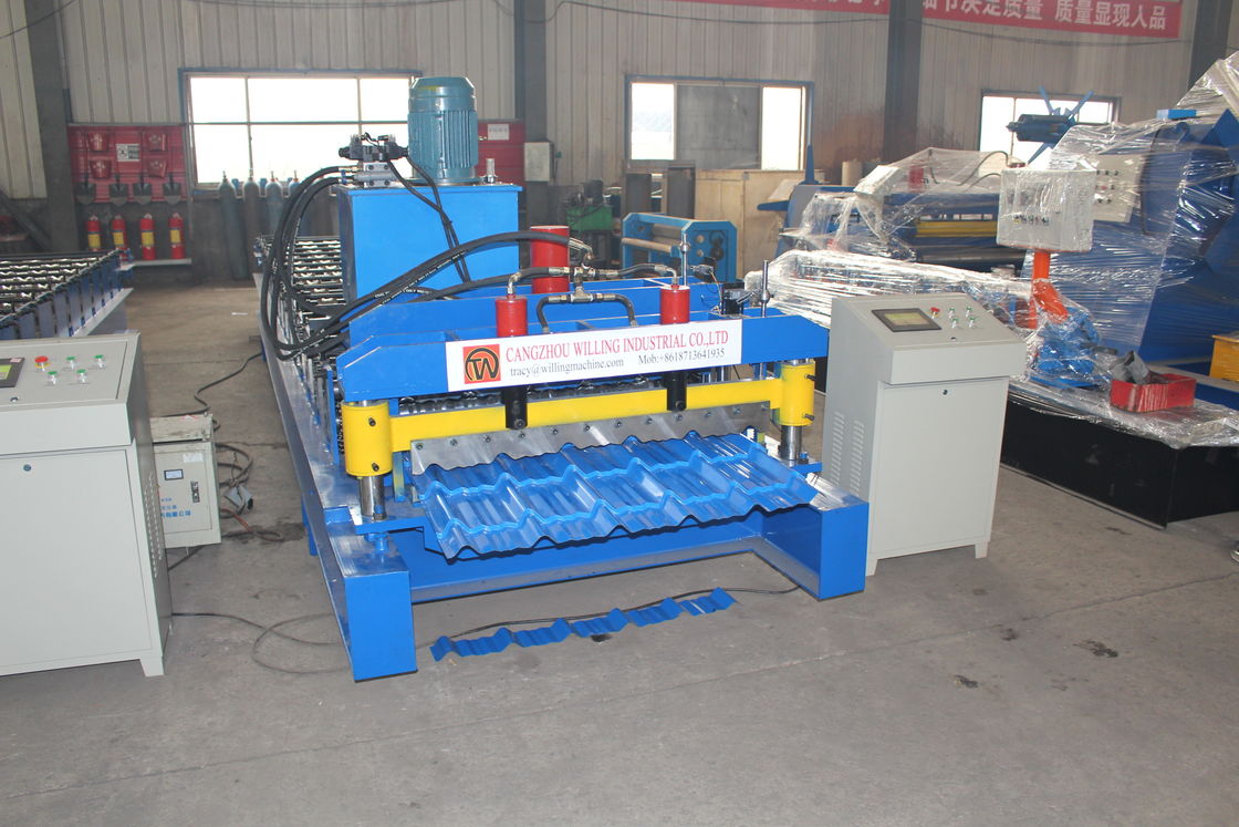 380v 50hz 2025 새로운 디자인 맞춤화 Galvalume Roof Panel Roll Forming Machine Plc
