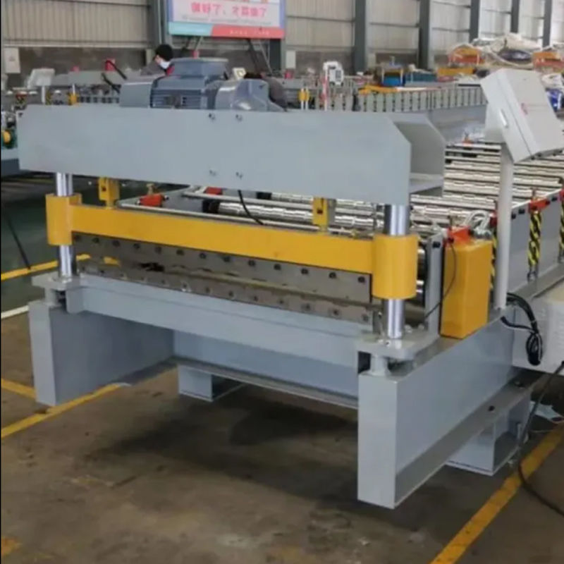 PLC 제어 금속 냉간 지붕 시트 제조 기계 지붕 타일 벽 패널 롤 성형기