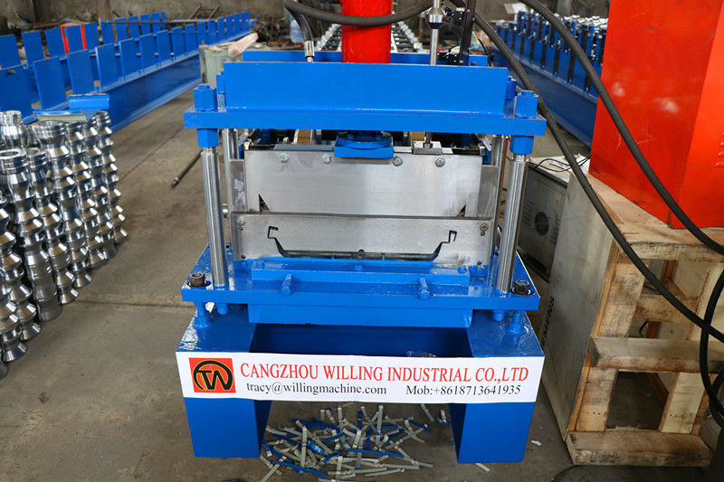 솔기 금속 지붕 기계 610mm 폭 0.5-0.8MM 간격을 서 있는 20의 역