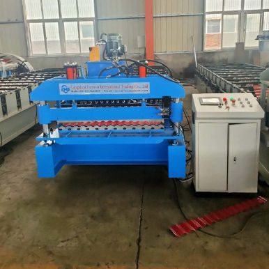 표준 골판지 아연 도금 강판 기계 표준 골판지 아연 도금 강판 라인