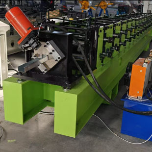 CZ Purlin Roll Forming Machine with 18 Station Rollers, 380V/50HZ/3Phase Voltage and Cr12Mov Cutting Blade for High Efficiency