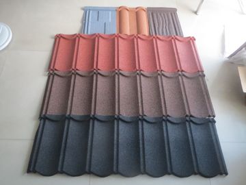 금속 돌 입히는 1340*420mm Prepainted 직류 전기를 통한 강철 기와